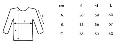 Size Chart for Wivi neule